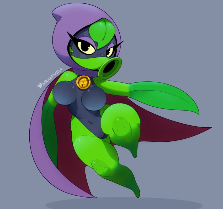 1girls anthro anthrofied ass big_ass big_breasts big_butt blue_leotard breasts butt cloak clothed clothes clothing female female_only green_shadow_(pvz) hips hood huge_ass huge_butt humanoid large_ass large_breasts large_butt leotard peashooter_(pvz) plant plantie plants_vs_zombies plants_vs_zombies:_heroes purple_cloak shortstack solo solo_female somescrub thick thick_ass thick_thighs thighs wide_hips