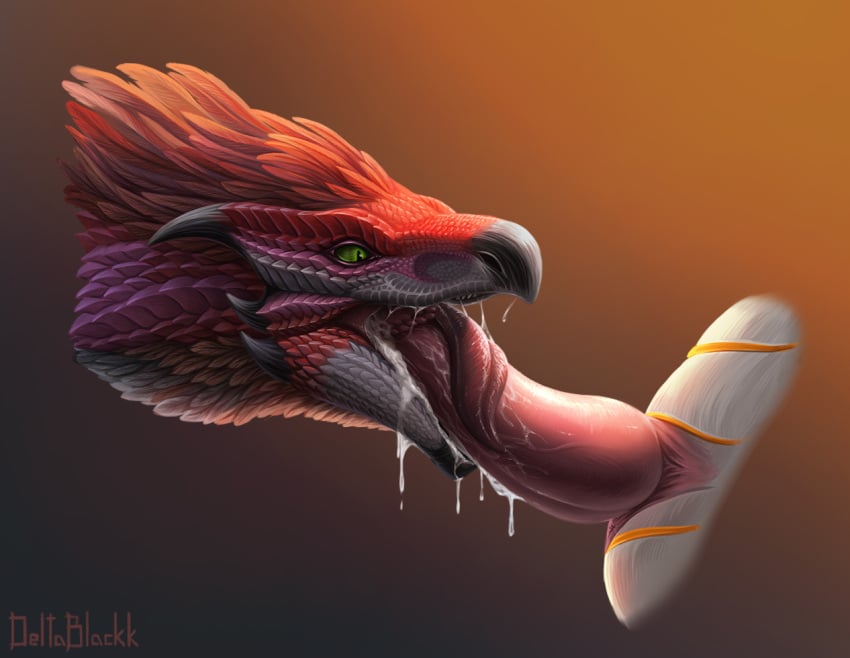 animal_genitalia anus bodily_fluids capcom cloacal_penis cum cum_in_mouth cum_inside deltablackk digital_media_(artwork) dinosaur dragon duo erection european_mythology feathers fellatio female feral fur genital_fluids genitals horn maita_aikon_(zikeny) male male/female messy mythological_creature mythological_scalie mythology open_mouth oral oral_penetration orgasm penetration penile penis prehistoric_species red_body reptile scales scalie seikret sex theropod tongue ventral_scales western_dragon wet white_body