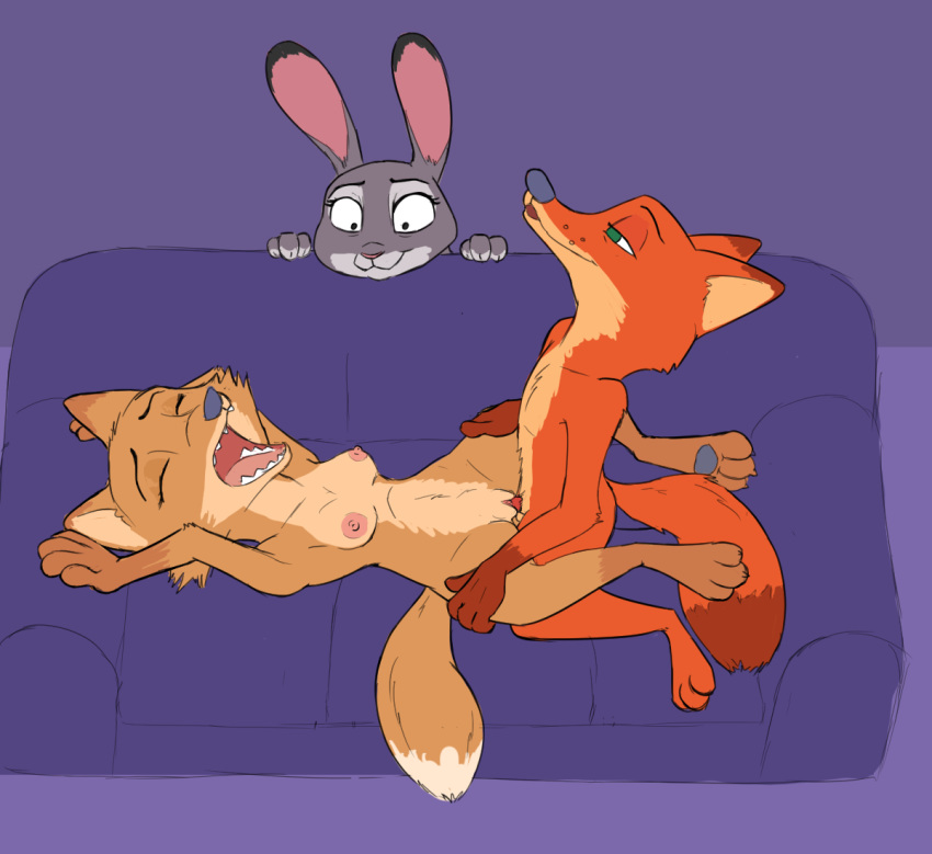 2020 anthro areola breasts brown_body brown_fur canid canine closed_eyes dipstick_ears dipstick_tail disney fox fur furniture furry genitals gloves_(marking) grey_body grey_fur group high-angle_view incest judy_hopps lagomorph leporid looking_pleasured lying mammal markings mother mother_and_child mother_and_son mrs._wilde multicolored_ears multicolored_tail nick_wilde nipples nude on_back open_mouth orange_body orange_fur parent parent_and_child penetration penis penis_in_pussy rabbit red_fox sex sharp_teeth small_breasts sofa son teeth tggeko vaginal_penetration voyeur zoophilia zootopia