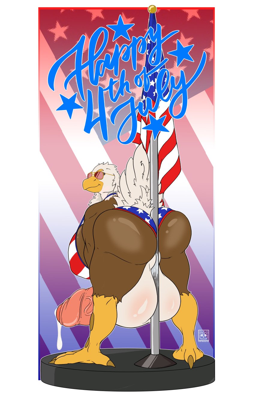 1futa 2020 4th_of_july absurd_res accipitrid accipitriform american_flag american_flag_bikini anthro ass avian aviator_glasses backsack bald_eagle ball_squish balls beak between_labia big_balls big_penis bikini bikini_bottom bikini_top bird bodily_fluids brown_body brown_skin captain_jane_johnson chubby clothed clothing colored cum cum_drip cum_leaking cumshot dancing detailed detailed_background dickgirl dirtbagfur eagle ejaculation english_text erection eyebrows eyewear feathers flag flossing foreskin full-package_futanari furry futa_only futanari genital_fluids genitals glistening glistening_balls glistening_body glistening_butt glistening_skin hands-free handsfree_ejaculation hi_res huge_ass huge_balls huge_cock humanoid_genitalia humanoid_penis hyper hyper_balls hyper_genitalia hyper_penis intersex looking_at_viewer looking_back muscular muscular_anthro muscular_gynomorph muscular_intersex panties partially_clothed partially_retracted_foreskin penis penis_out pole pole_dancing pussy sea_eagle shaded skimpy smile solo solo_futa squish stage sunglasses swimwear tail_feathers talons text thick_thighs uncut vein veiny_penis white_body white_feathers white_skin wide_hips