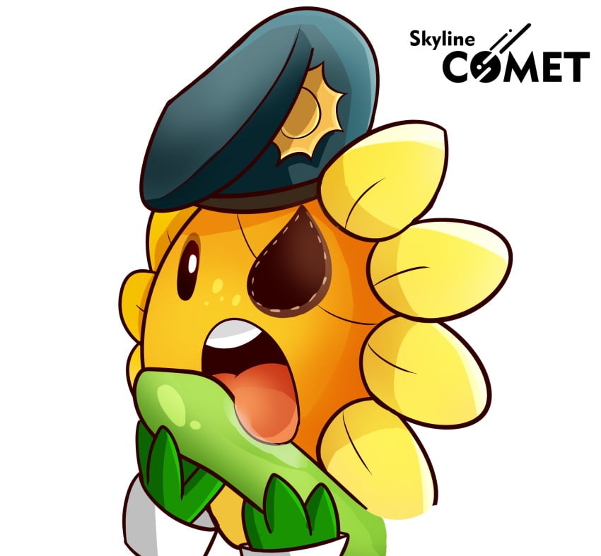 1girls blowjob fellatio female flora_fauna flower flower_girl licking licking_penis major_sweetie_(pvz) plant plant_girl plant_humanoid plantie plants_vs_zombies plants_vs_zombies:_garden_warfare popcap_games pvz skyline_comet sunflower sunflower_(pvz) tongue tongue_out video_games