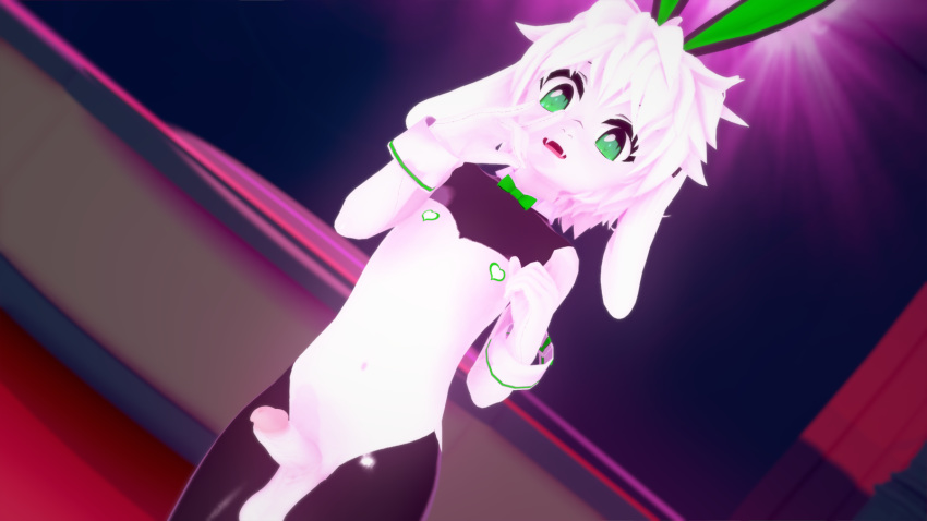 16:9 2020 anthro asriel_dreemurr balls bovid caprine erection fur fusionxglave genitals goat green_eyes hair hi_res horn long_ears looking_at_viewer male male_only mammal penis pinup pose reverse_bunny_costume reverse_bunny_suit smile solo stripper undertale video_games white_body white_fur widescreen young