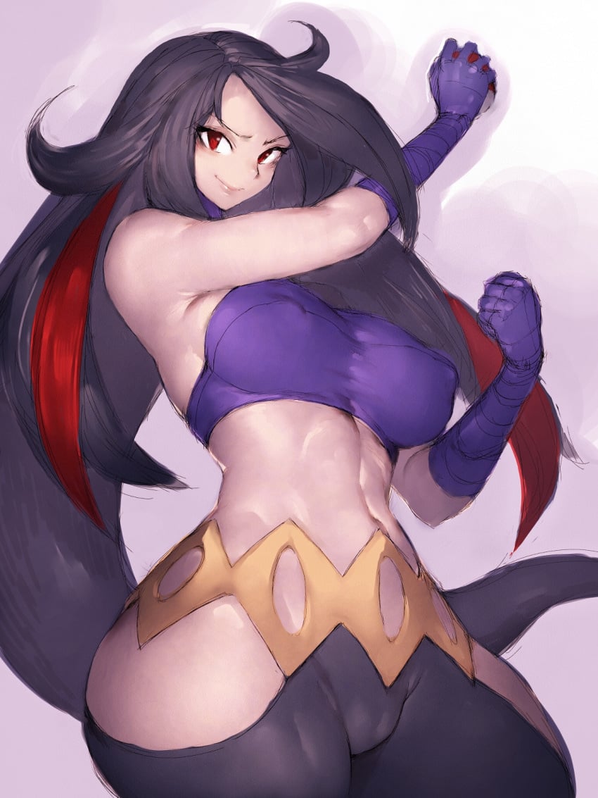 1girls breasts cameltoe cleavage female female_only fit_female fortunia_(pokémon) frontier_brain fumio_(rsqkr) human human_only large_breasts lucy_(pokemon) mature_female nintendo nipples pale-skinned_female pokémon pokemon slim_waist solo thick_thighs wide_hips