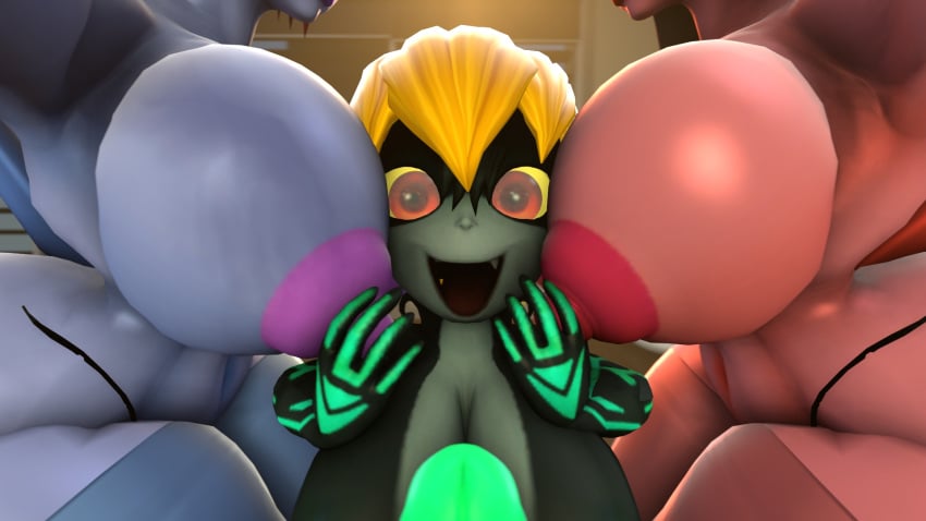 3d areola big_breasts demon_girl_(kabalmystic) futanari huge_breasts huge_cock large_breasts large_penis midna nintendo nipple_grab nipples sfm shocking_(artist) source_filmmaker tagme the_legend_of_zelda the_legend_of_zelda:_twilight_princess twilight_princess