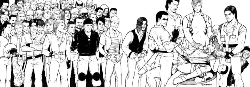 albert_wesker alice_abernathy billy_coen bitores_mendez capcom carlos_oliveira chris_redfield extro female hunk_(resident_evil) leon_scott_kennedy luis_sera male nemesis_(resident_evil) ramon_salazar resident_evil tagme_(character)