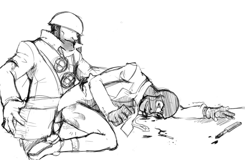 2d anal anal_penetration anal_sex gay human human_male human_only male male_only penetration sketch soldier soldier_(team_fortress_2) spy spy_(team_fortress_2) syberfox team_fortress_2 what yaoi