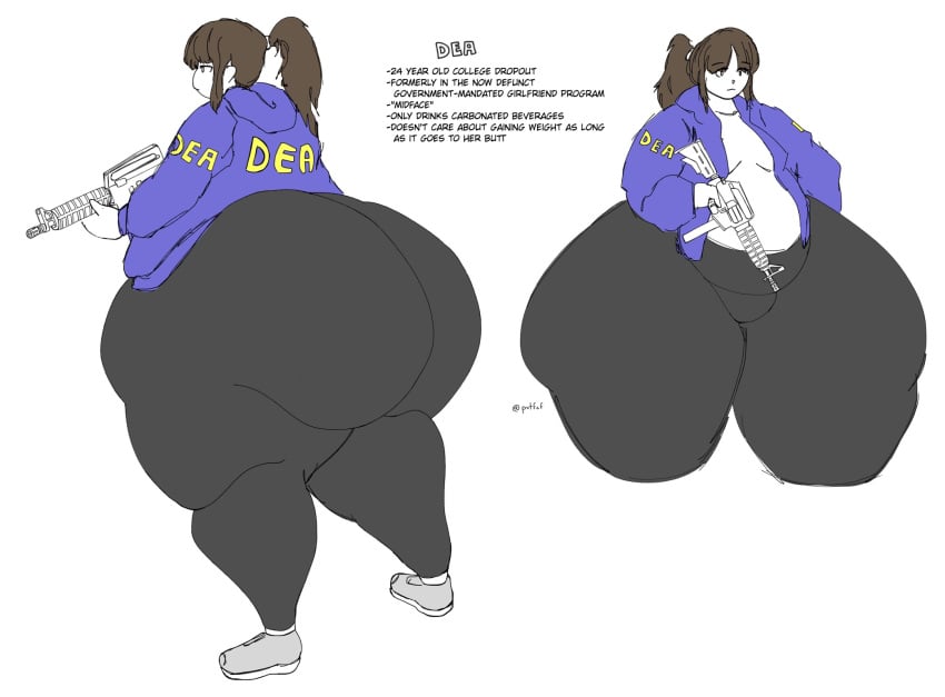 1female 1girls ass ass_bigger_than_head ass_focus background bbw belly belly_overhang big_ass big_belly big_booty big_butt big_hipped big_hips big_legs big_thighs black_leggings black_legwear blue_jacket blue_shirt boots booty booty_bigger_than_head booty_focus breasts brown_eyes brown_hair butt_bigger_than_head butt_focus character_name character_sheet chubby chubby_female dark_clothes dark_clothing dark_hair dark_leggings dark_legwear digital_drawing_(artwork) digital_media_(artwork) dumptruck_ass dumptruck_butt dumpy ear eyebrows_visible_through_hair fat_ass fat_belly fat_boobies fat_booty fat_breasts fat_butt fat_hips fat_legs fat_thighs female female_focus firearm front_view giant_ass giant_booty giant_butt giant_hips giant_legs giant_thighs gigantic_ass gigantic_booty gigantic_butt gigantic_hips gigantic_legs gigantic_thighs gray_boots grey_boots gun hair_band hairband hips huge_ass huge_belly huge_booty huge_breasts huge_butt huge_hipped huge_hips huge_legs huge_thighs human jacket large_ass large_belly large_booty large_butt large_hipped large_hips large_legs large_thighs legs light-skinned_female light_body light_clothing light_shirt light_skin light_skin_female light_skinned light_t-shirt long_hair looking_at_viewer looking_away m-16 massive_ass massive_belly massive_boobs massive_booty massive_butt massive_hips massive_legs massive_thighs messy messy_hair morbidly_obese morbidly_obese_female obese obese_female original_character overweight overweight_female plump_ass plump_belly plump_boobies plump_booty plump_breasts plump_butt plump_hips plump_labia plump_legs plump_pussy plump_thighs plump_vulva pointy_ears pony_tail ponytail ponytail_(hair) ponytail_female ponytail_hair pov presenting presenting_ass presenting_booty presenting_butt presenting_hindquarters pussy pussy_lip pussy_lips pussy_visible_through_clothes pvtfcf sagging sagging_belly sagging_breasts saggy saggy_boobs saggy_breasts shelf_booty side_ass side_butt side_hips side_view sideass sideboobs sidebutt sidehip simple_background small_breasts socks ssbbw standing straight text thighs thunder_thighs thunderthighs weapon white_background white_gun white_hair_band white_hairband white_shirt white_socks white_t-shirt wide_ass wide_booty wide_breasts wide_butt wide_hipped_female wide_hips wide_legs wide_thighs yellow_text