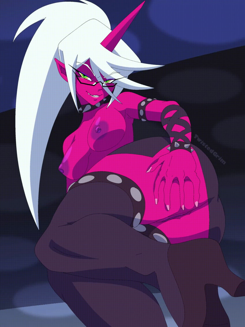 Kneesocks Daemon (Panty & Stocking With Garterbelt) Rule 34 Image