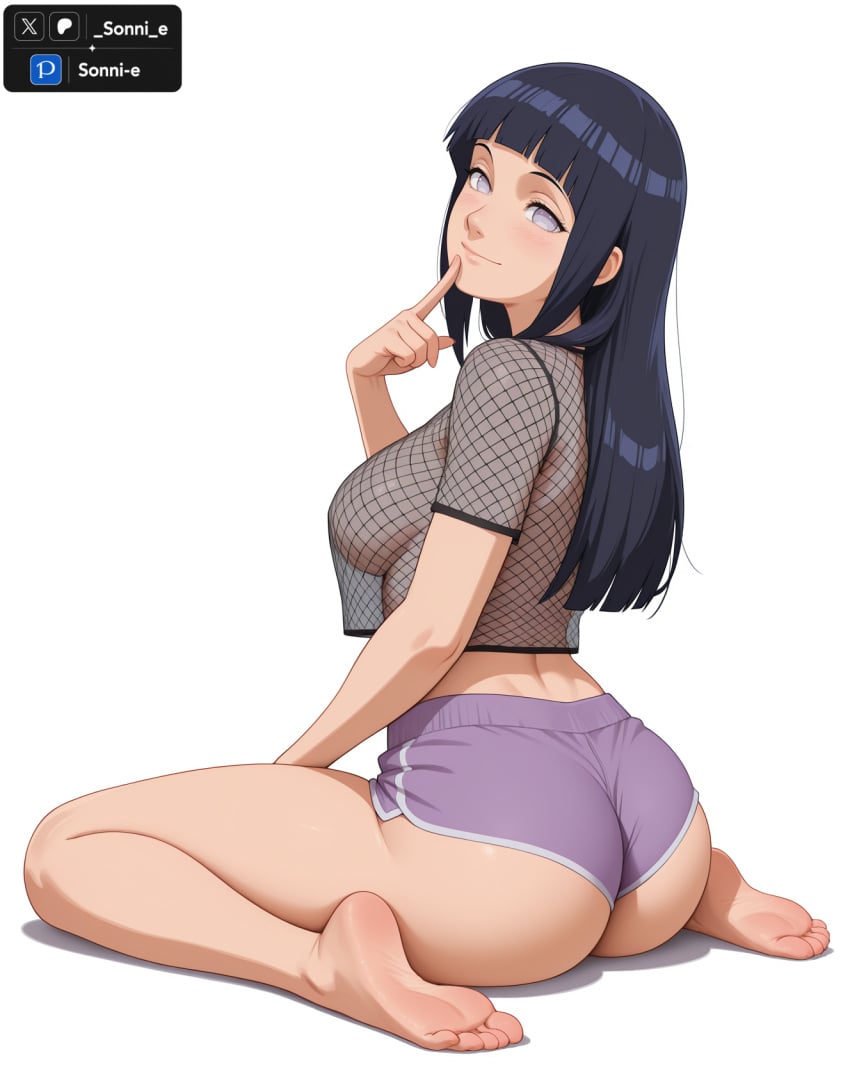 1girls ai_generated black_hair female female_only hyuuga_hinata light-skinned_female light_skin long_hair naruto naruto_(series) solo solo_female tagme