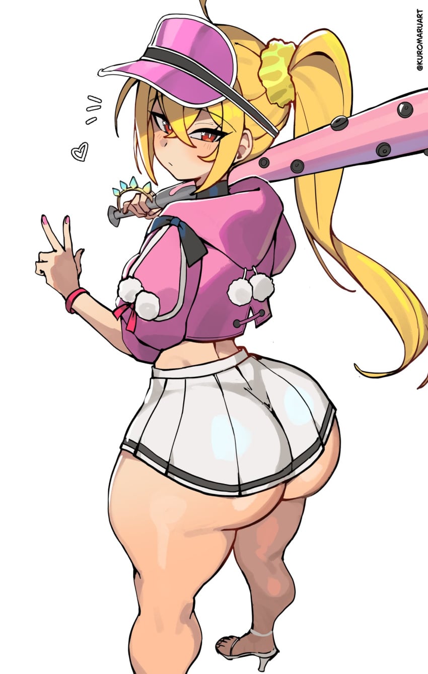 1girls ass ass_bigger_than_head ass_focus back_view bottom_heavy bubble_butt colored_nails cute female_focus female_only half-dressed huge_ass huge_thighs jacket kuromaruart looking_back luciana_de_montefio painted_nails peace_sign pink_nails short_skirt small_breasts solo solo_female summer swimsuit swimwear thick_thighs white_background wide_hips zenless_zone_zero