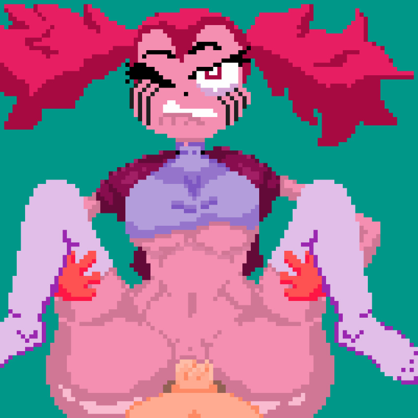 animated cum cum_in_pussy cum_inside cum_on_lower_body faceless_male female gem_(species) gif male missionary_position pixel_art pixelpunk808 pussy sex spinel_(steven_universe) steven_universe straight twintails vaginal_penetration vaginal_sex