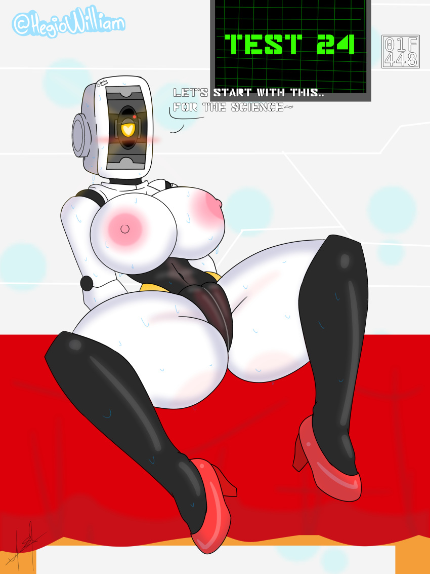 big_breasts female glados hegiowilliam portal_2 robot solo zeglo-official