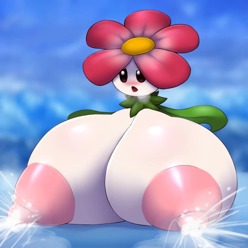 1girls 2020 absurd_res anthro areolae background blush breasts female floating flower half-closed_eyes huge_breasts lactation large_areolae mario_(series) metachoke nintendo nipples open_mouth puffy_areola puffy_nipples solo spindrift steam super_mario_64 white_body white_skin