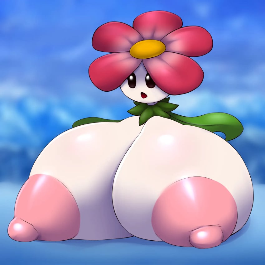 1girls 2020 absurd_res anthro areolae background breasts female floating flower huge_breasts large_areolae mario_(series) metachoke nintendo nipples open_mouth puffy_areola puffy_nipples solo spindrift super_mario_64 white_body white_skin