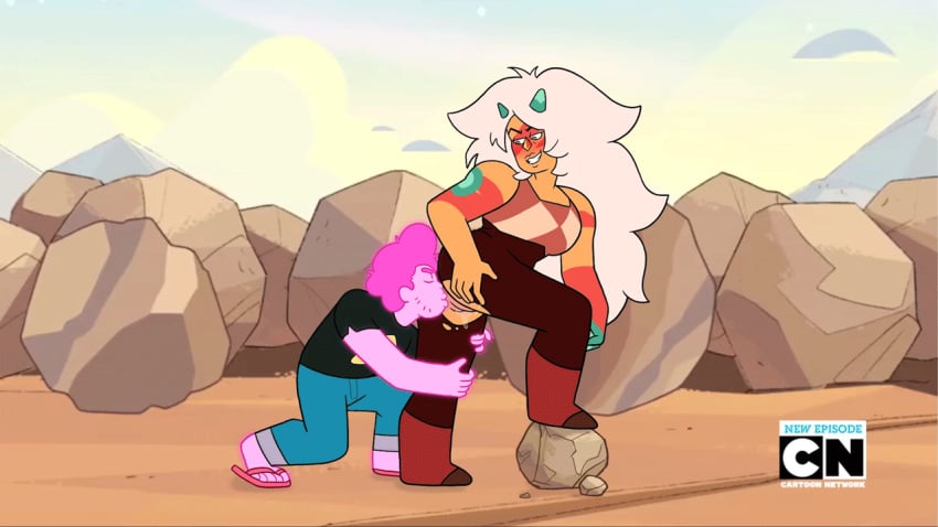 animated cartoon_network chad_steven cunnilingus fragments_(steven_universe_future) jasper_(steven_universe) profannytea pussy pussy_juice steven_quartz_universe steven_universe steven_universe_future tagme