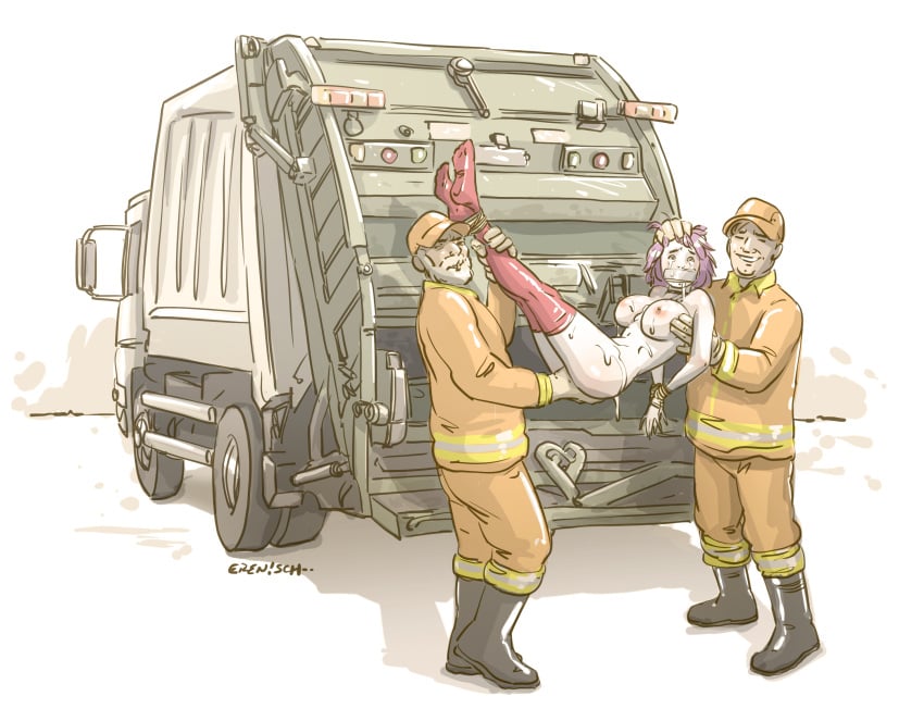 2guys commodification erenisch female garbage garbage_truck naked_female restrained tape_gag