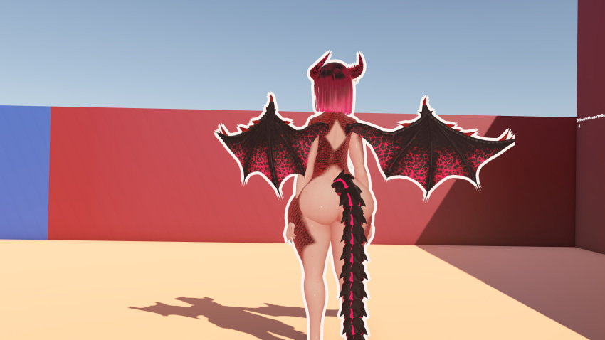 3d dragon female mommy nude_female paper papervrc vrchat vrchat_avatar