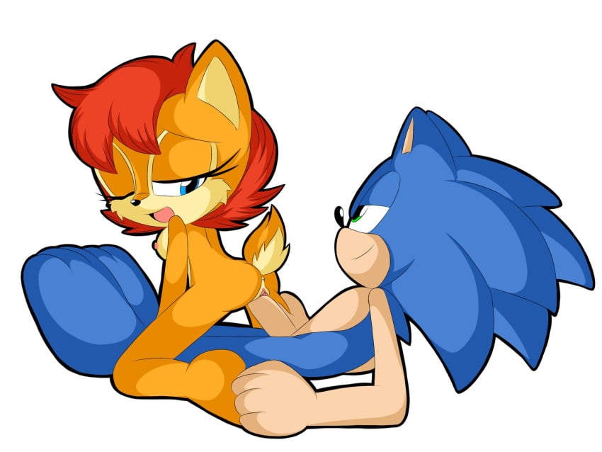 girl_on_top j_nsfw sally_acorn small_breasts sonic_(series) sonic_the_hedgehog sonic_the_hedgehog_(series) uncensored