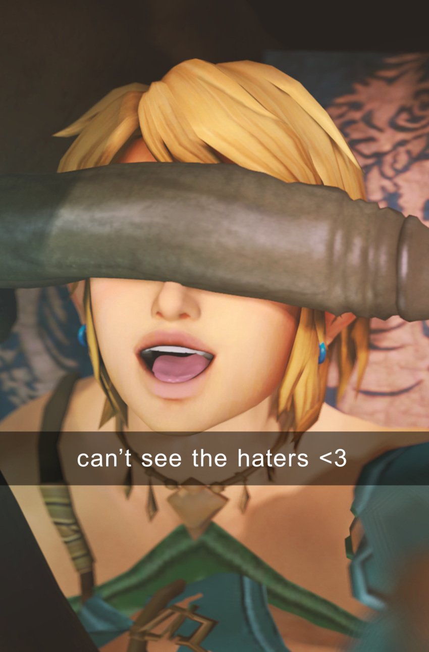 <3 2boys 3d androgynous big_lips big_penis blonde_hair boner can't_see_the_haters cant_see_the_haters crossdressing dark-skinned_male dark_skin earrings erection femboy feminine_male fugtrup funny ganondorf gay gerudo_link girly huge_cock humor hyrule_warriors interracial link link_(hyrule_warriors) male_only nintendo open_mouth penis penis_on_face penis_over_eyes pouty_lips selfie smile snapchat source_filmmaker text the_legend_of_zelda the_legend_of_zelda:_breath_of_the_wild these_aren't_my_glasses trap yaoi