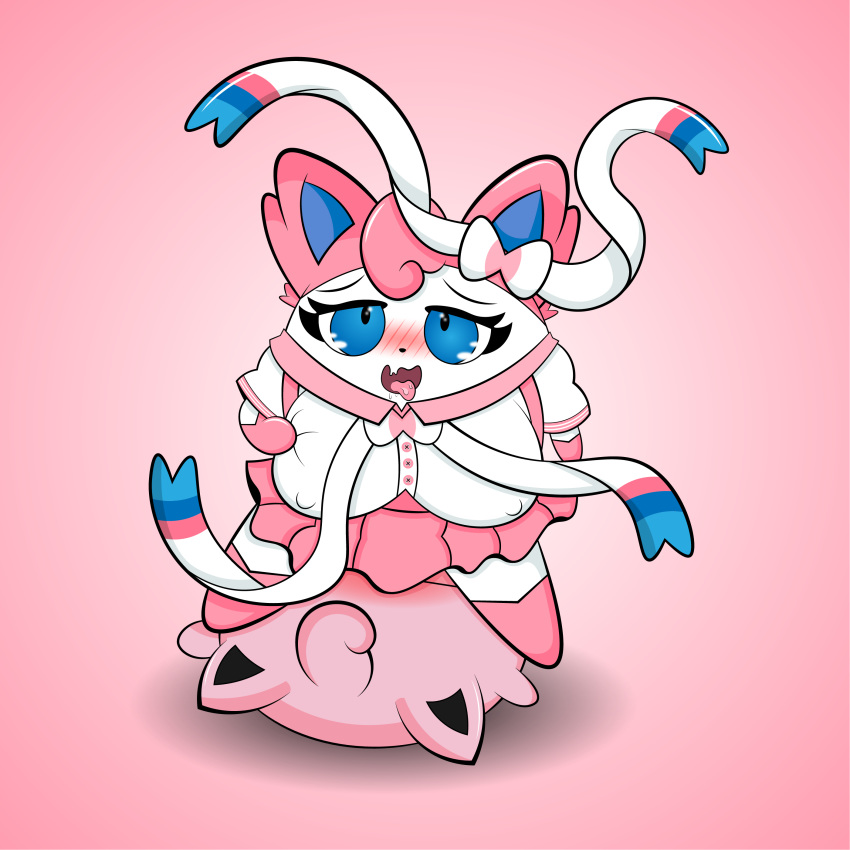 jigglypuff pokemon pokemon_(species) puffylover69 source_request sylvia_(puffylover69) tagme waddling_head year_request