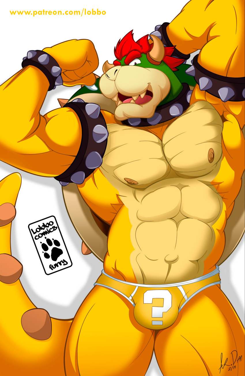 1boy abs anthro bara big_biceps bowser briefs briefs_only bulge clothing drangator flexing flexing_arms flexing_bicep flexing_biceps flexing_muscles hi_res horns koopa male male_only mario_(series) muscular muscular_anthro muscular_male muscular_thighs nintendo nipples pecs pectorals pose posing red_hair scalie solo solo_focus solo_male tail thick_eyebrows underwear underwear_only video_games yellow_body yellow_briefs yellow_male_underwear yellow_skin yellow_tail yellow_underwear