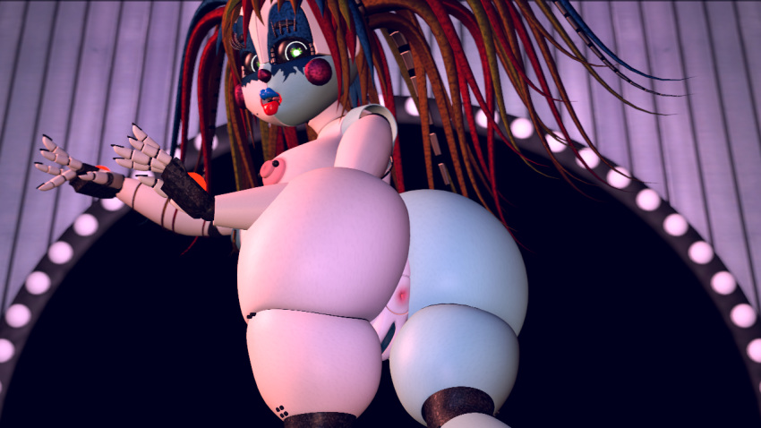 3d anthro ass baby_(fnafsl) blue_ass circus_baby circus_baby_(fnaf) five_nights_at_freddy's looking_at_viewer looking_back rckke scrap_baby scrap_baby_(fnaf) scrap_baby_(rckke) shocked solo