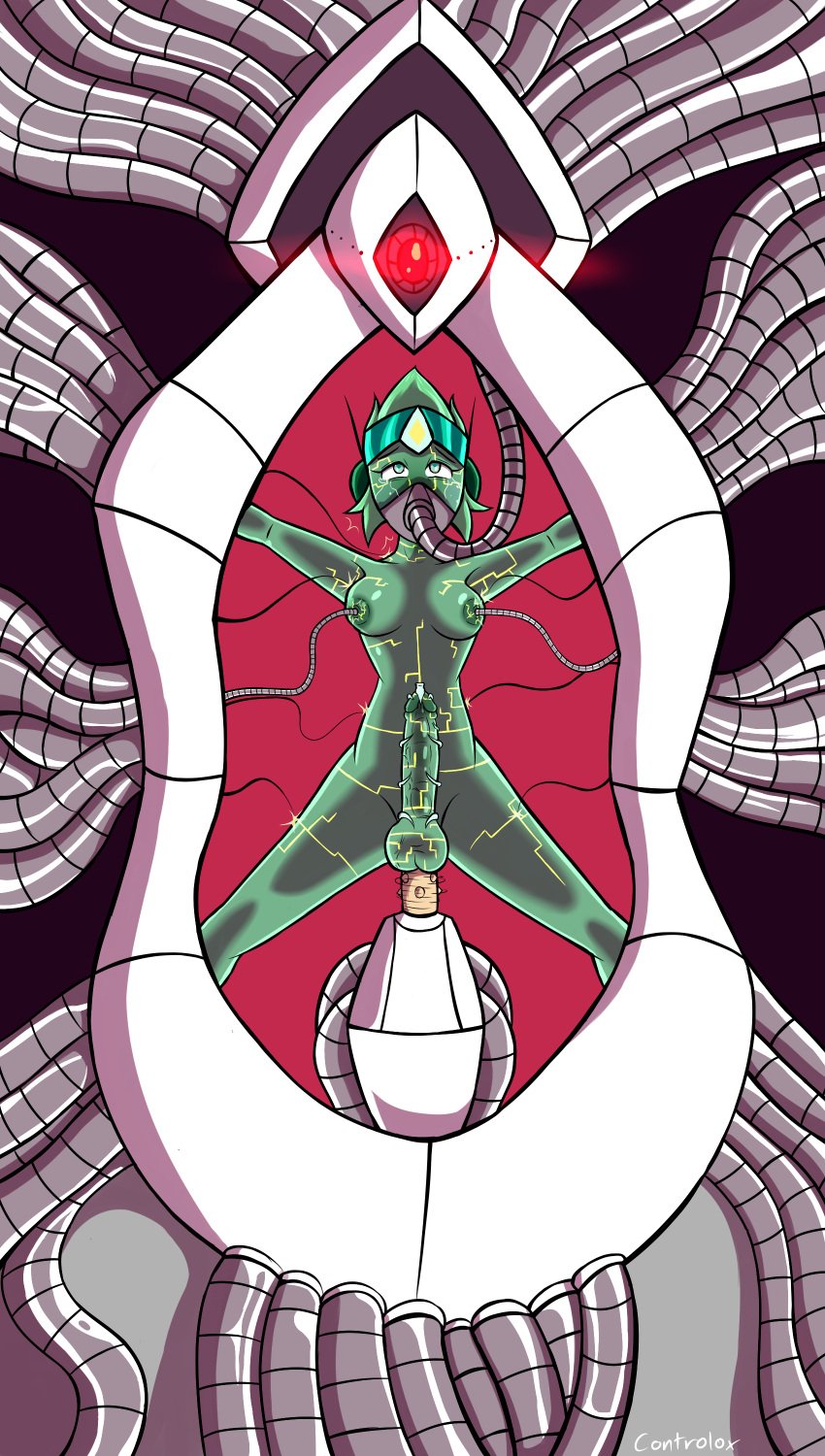 2020 bondage commission controlox corruption digital_media_(artwork) electricity futanari mind_break nipple_penetration peridot_nt32_(sinfulwalpurrgis) steven_universe tech_control uncensored urethral_insertion