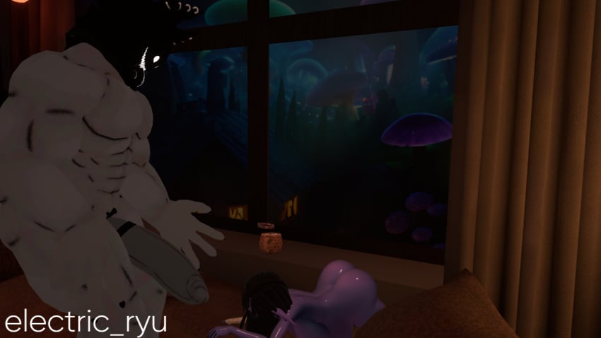 big_ass big_breasts big_penis electric_ryu erp female goblin_female nude_female smiler_(the_backrooms) vrchat vrchat_avatar