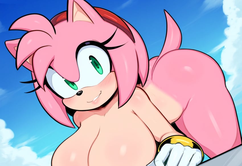 1girls ai_generated amy_rose female furry furry_female huge_breasts mullon novelai nude pink_body pink_hair sega solo sonic_(series) sonic_the_hedgehog_(series) thick_thighs