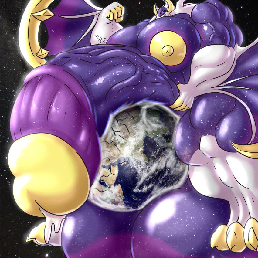 2020 4_toes absurd_res anthro balls big_balls big_breasts big_muscles big_penis bodily_fluids breasts cosmic_flesh cum digital_media_(artwork) earth feet female flexing generation_7_pokemon genital_fluids genitals gynomorph gynomorph/male hi_res huge_balls huge_breasts huge_cock huge_muscles humanoid_genitalia humanoid_penis hyper hyper_genitalia hyper_muscles intersex intersex/male legendary_pokemon longging lunala macro male muscular muscular_anthro muscular_male nintendo nipples nude penis planet pokemon pokemon_(lunala) pokemon_(species) size_difference size_play smile solo soul_(soullight17) space toes