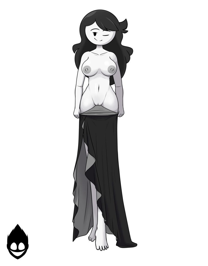 black_hair breasts dress dress_down female fenix31_(artist) jaiden_animations jaidens_mom milf tagme undressing vagina youtube