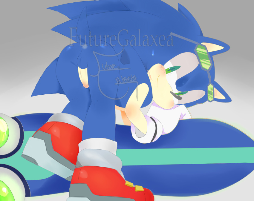 absurd_res anthro anus ass balls black_nose blue_body blue_fur clothing erection eulipotyphlan extreme_gear eyewear footwear fur futuregalaxea gay genitals glasses gloves green_eyes handwear hedgehog hi_res hoverboard male mammal mobian_(species) penis presenting sega shoes smile solo sonic_(series) sonic_riders sonic_the_hedgehog sonic_the_hedgehog_(series) yaoi