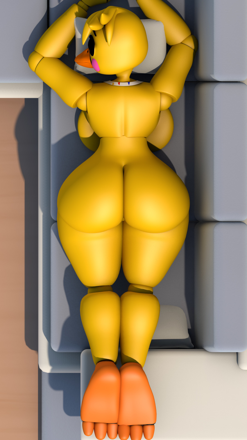 1girls 3d 3d_(artwork) 4k 9:16 absurd_res avian big_ass big_breasts bird butt butt_crack chicken dat_ass digital_media_(artwork) fat_ass female five_nights_at_freddy's five_nights_at_freddy's_2 galliform gallus_(genus) geometryboymejia hi_res huge_ass huge_breasts large_ass large_breasts phasianid solo thick_ass toy_chica_(fnaf) video_games