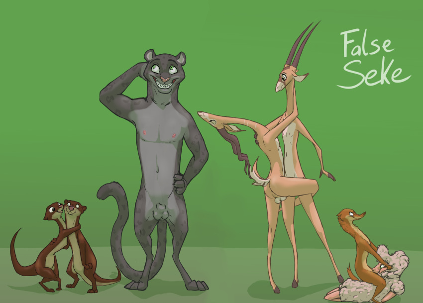 antelope anthro ass balls bovid bucky_oryx-antlerson caprine dawn_bellwether disney duke_weaselton emmitt_otterton falseseke felid fellatio female forced forced_oral genitals grabbing_ears group hi_res hug lutrine male male_focus mammal mrs._otterton mustela mustelid musteline nudism oral pantherine penile penis pronk_oryx-antlerson renato_manchas sex sheep straight zootopia