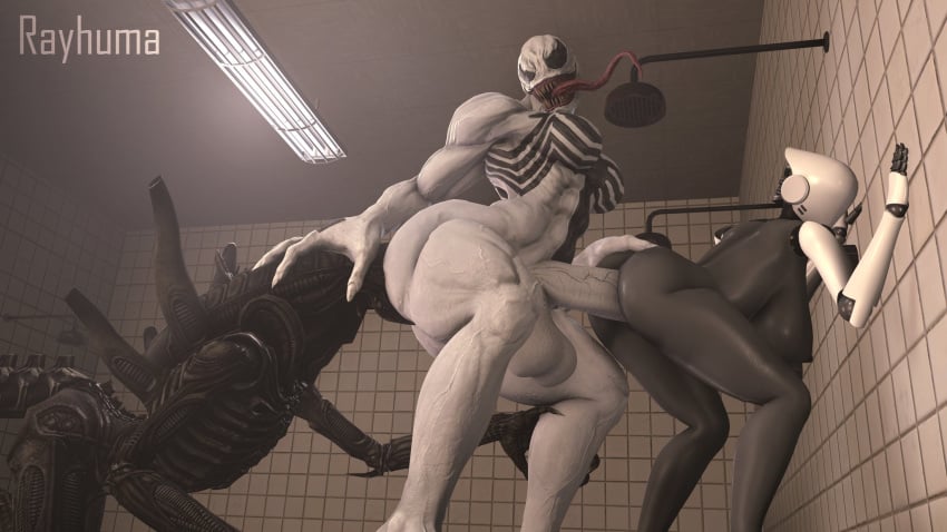 1futa 1girls 3d abs against_wall alien alien_(franchise) ambiguous_gender anal anal_insertion anal_sex anilingus anti-she-venom areolae ass ass_eating balls bent_over big_hands black_body black_eyes breasts crossover curvy eating_ass erect_nipples erection exoskeleton female female_penetrated futa_on_female futa_sans_pussy futanari futanari_penetrating hand_on_ass hand_on_head hand_on_leg haydee haydee_(game) huge_ass huge_breasts hyper hyper_balls hyper_penis intersex long_tongue marvel marvel_comics muscular muscular_female muscular_futanari nipples no_eyes nude on_all_fours penis prehensile_tongue rayhuma realistic rimming robot robot_girl sex sfm sharp_fingernails sharp_teeth she-venom shower shower_sex smooth_skin source_filmmaker spider-man_(series) symbiote teeth thick thick_ass thick_thighs thighs threesome tongue tongue_out white_body wide_hips xenomorph