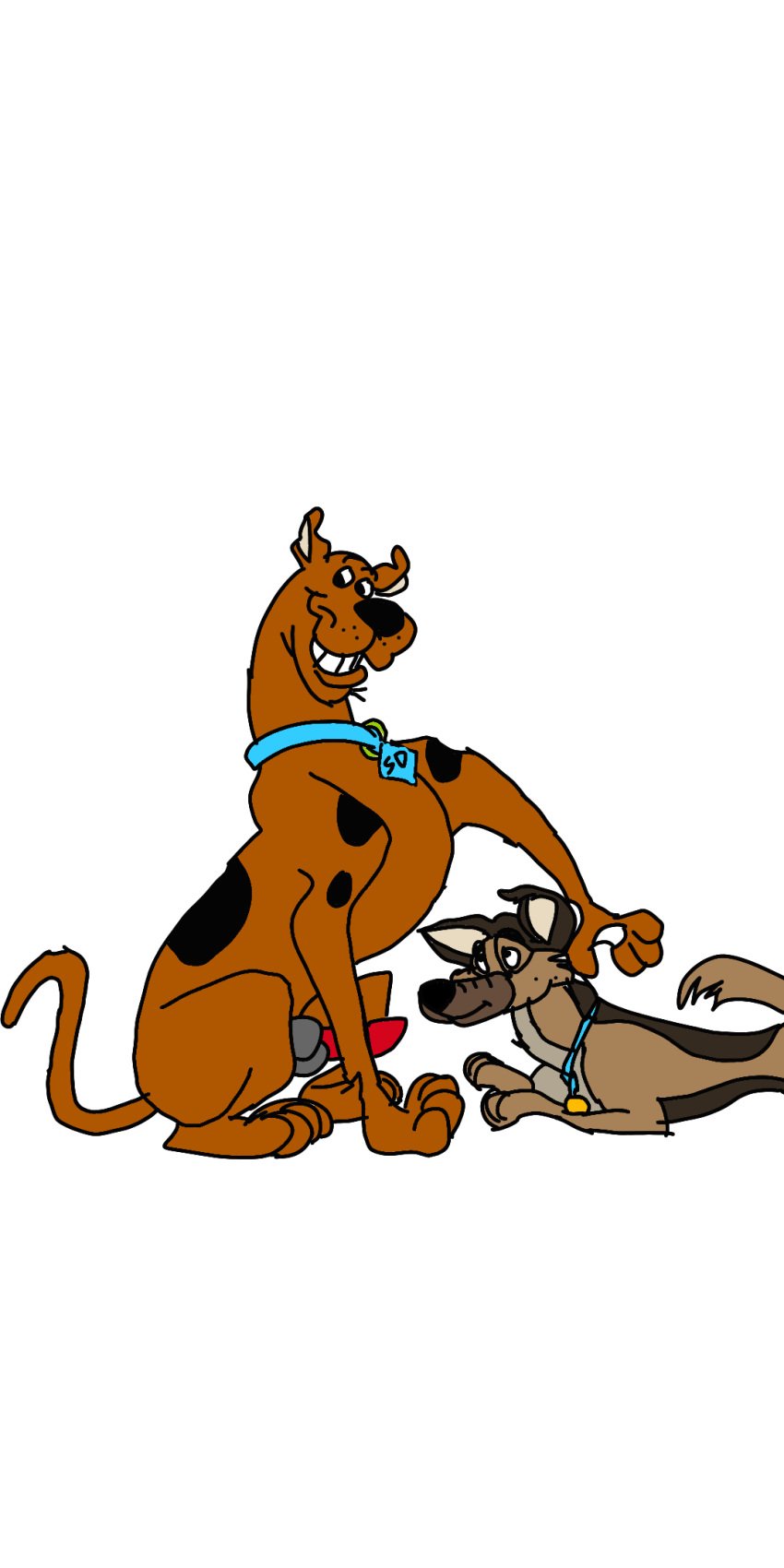 all_dogs_go_to_heaven canine charlie_barkin don_bluth feral gay hanna-barbera male_only penis rough_sketch scooby-doo scooby-doo_(character)