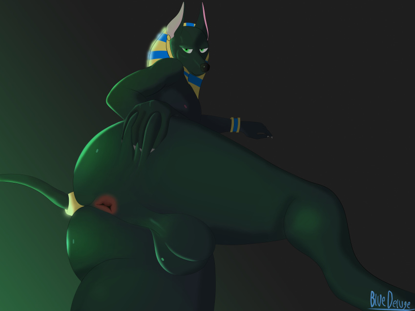 1boy 2020 4:3 5_fingers absurd_res animal_ears anthro anthrofied anubian_jackal anubis anus ass ass_focus ass_grab balls big_ass black_fur black_nose bluedeluge bubble_ass bubble_butt canid canine canis claws completely_nude dat_ass deity domestic_dog egyptian egyptian_mythology fat_ass furaffinity furry genitals grabbing grabbing_own_ass green_eyes hand_on_ass hand_on_own_ass hi_res humanoid_genitalia humanoid_hands jackal looking_back male male_only mammal massive_ass middle_eastern_mythology mythology nipples nude plump_ass round_ass simple_background solo solo_male spread_anus spread_ass spreading tail testicles thick_thighs twitter wide_hips