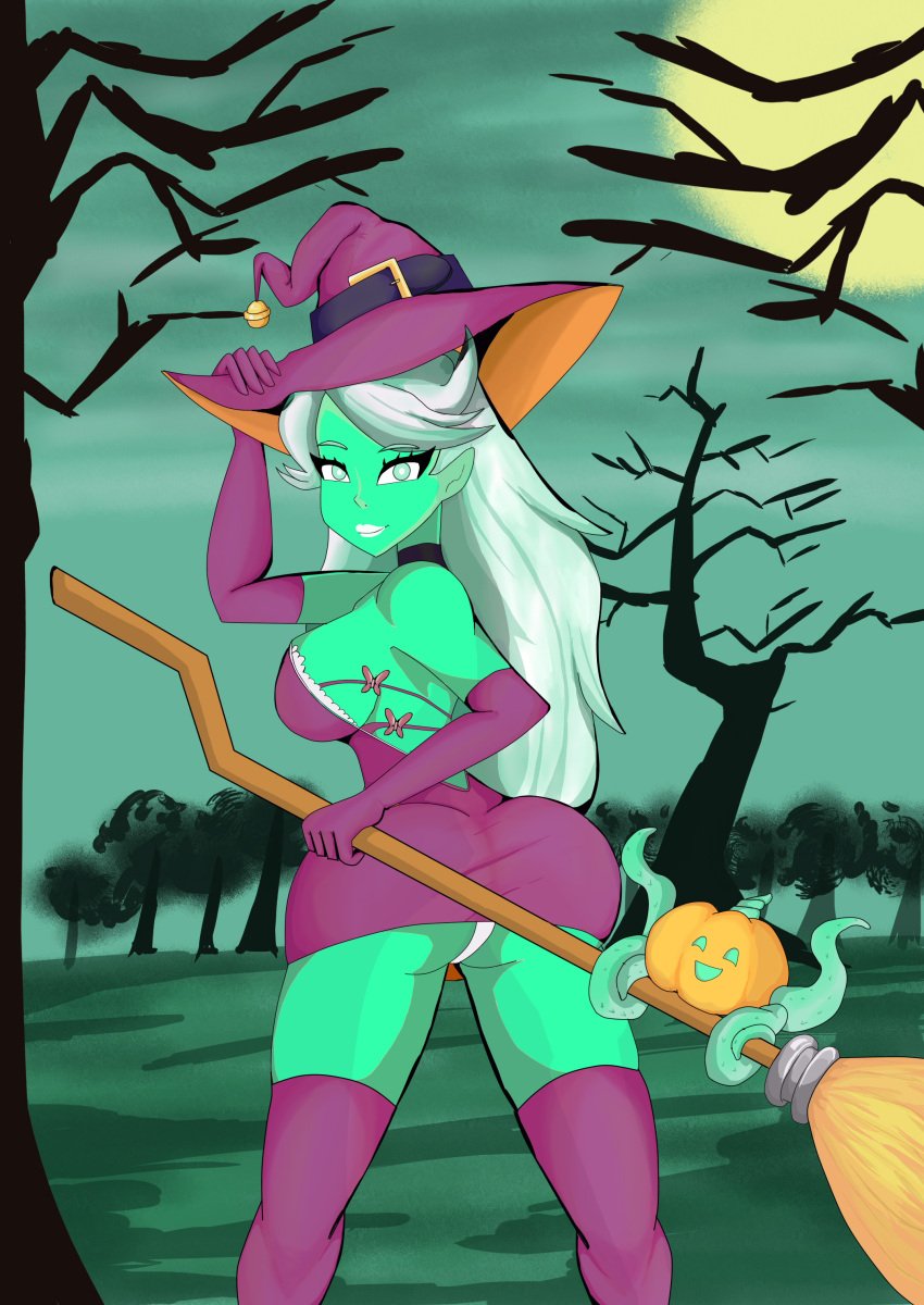 artist_name artist_request broom character_request dream_jack green green_skin oc ocart pistach-wich witch witch_hat