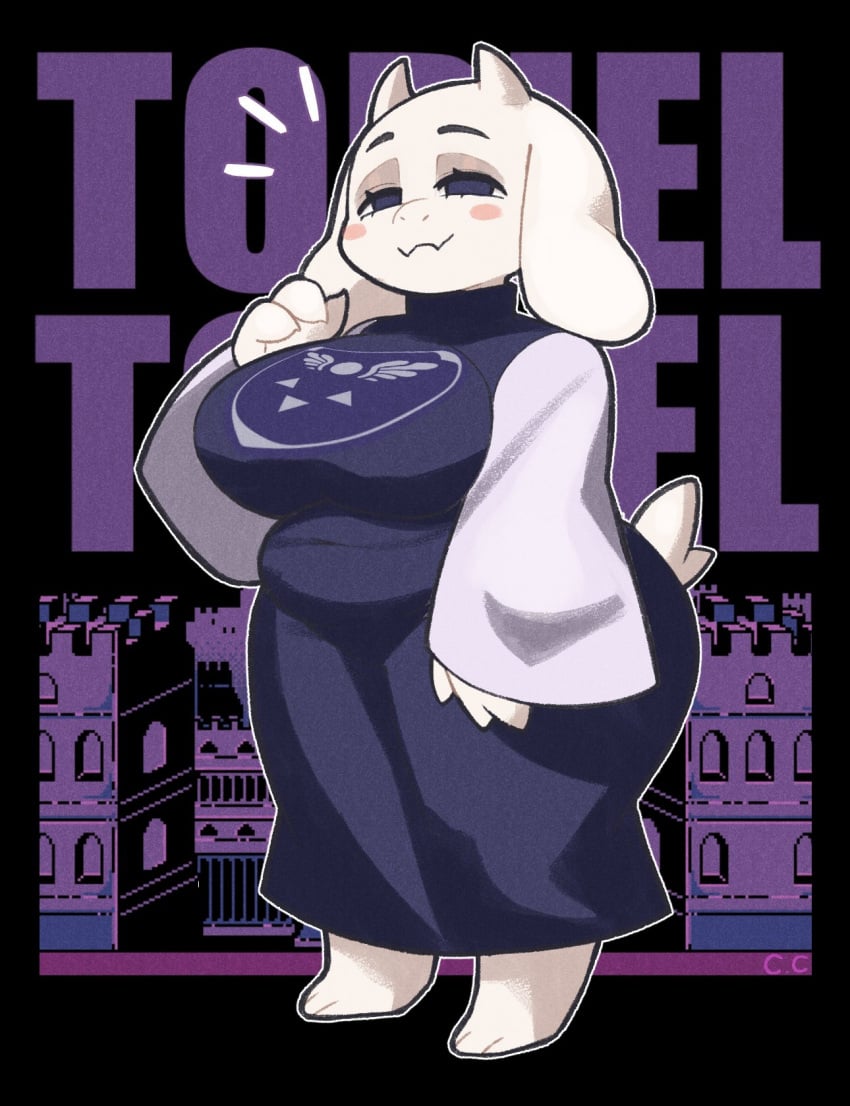 1girls anthro big_breasts breasts champchidi cute female furry giant_breasts goat goat_girl goat_horns goat_humanoid massive_breasts milf mommy mother thick_thighs toriel undertale wide_hips