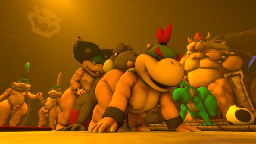 16:9 3d_(artwork) anal anal_sex anthro ass balls big_dom_small_sub blue_hair bowser bowser_jr. butt_grab clothing digital_media_(artwork) doommusk fan_character footwear game_over gameplay_mechanics gay genitals green_body green_skin grey_body grey_skin group hair hand_on_butt hi_res hot_dogging koopa koopaling larry_koopa lemmy_koopa lire_(doommusk) ludwig_von_koopa male male/male mario_(series) nintendo open_mouth oral penetration penis protagonistsub_antagonistdom red_clothing red_footwear red_hair red_socks rimming scalie sex small_sub_big_dom socks source_filmmaker staff super_mario_bros. video_games widescreen yellow_body yellow_skin yoshi yoshi_egg young