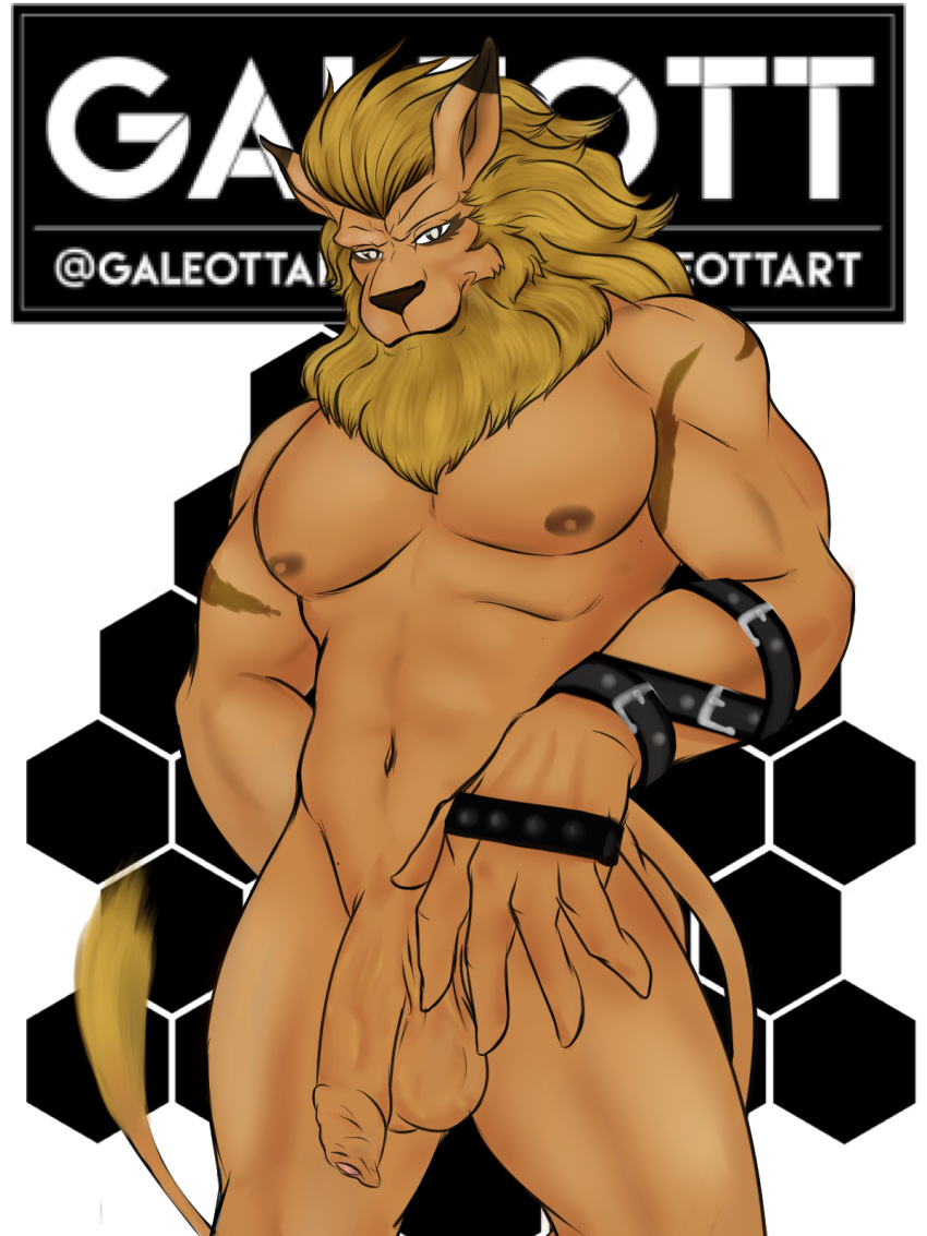 1boy 3:4 @galeottart anthro balls ballsack barazoku beard big_penis body_fur digimon digimon_(species) facial_hair feline flaccid_penis foreskin galeott genitals hi_res intact leomon leonine leonine_tail lion long_hair_male loose_foreskin male male_nipples male_only mammal mane masculine mature_male muscular muscular_male nude pantherine pecks pecs penis pointy_ears scrotum solo testicles trimmed_pubic_hair uncut unretracted_foreskin