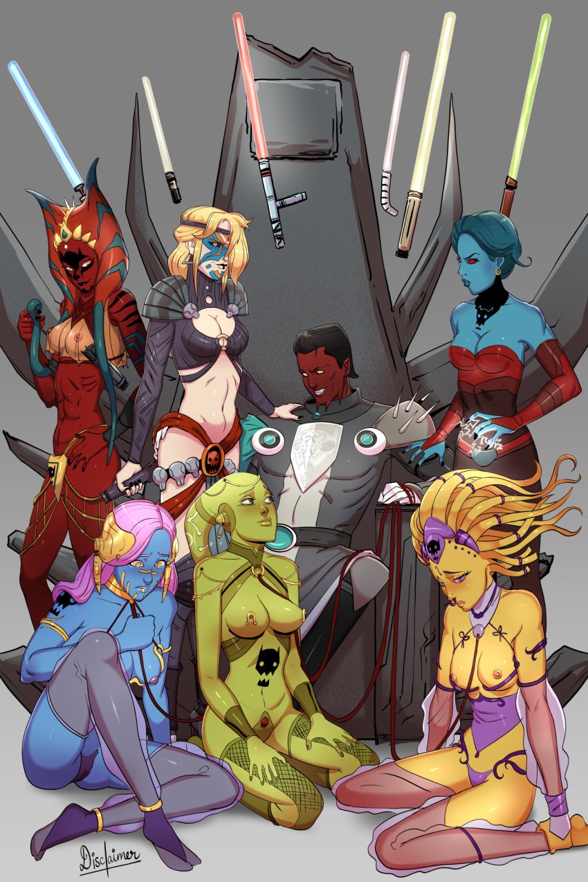 1boy 2d 6girls alien alien_girl alien_humanoid armor astrid_hofferson blonde_hair blue-skinned_female blue_hair blue_lightsaber blue_skin breasts chair chiss clothed clothed_male clothing collar corrupted corruption crossover disclaimer domination exposed_breasts face_paint face_tattoo facial_markings female femsub fishnets force_lightning green-skinned_female green_lightsaber green_skin grin half-closed_eyes happy harem harem_outfit headband headdress headwear hera_syndulla how_to_train_your_dragon human humanoid leash lekku lekku_pull lightsaber looking_up lord_dark_lloyd magic male maledom mikkian montrals multiple_girls nipple_piercing nose_piercing on_chair panties pantoran parted_lips partially_clothed piercing pimp pink_hair purple_eyes purple_panties red-skinned_female red_eyes red_lightsaber red_skin riyo_chuchi sad see-through_clothing sex_slave shoulder_pads sitting sitting_on_chair skimpy slave slave_bikini slave_clothes slave_collar slave_outfit small_breasts smile star_wars star_wars_rebels submissive submissive_female tattoo tattoos teeth teeth_clenched the_force throne tiplar togruta translucent_clothing twi'lek violet_panties yellow-skinned_female yellow_eyes yellow_hair yellow_skin