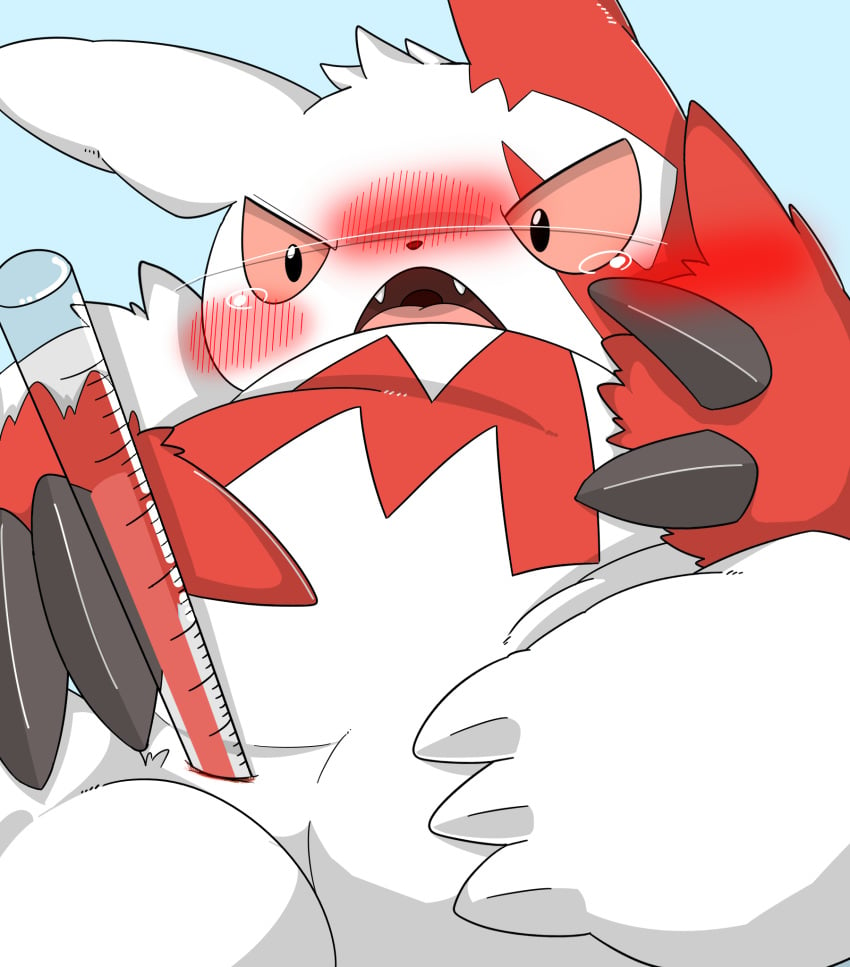 anal anal_sex exam flushed flushed_face herpestid hi_res male mammal mongoose nintendo nogisuke523 penetration pokémon_(species) pokemon pokemon_(species) scientific_instrument semi-anthro solo thermometer video_games weather_instrument zangoose