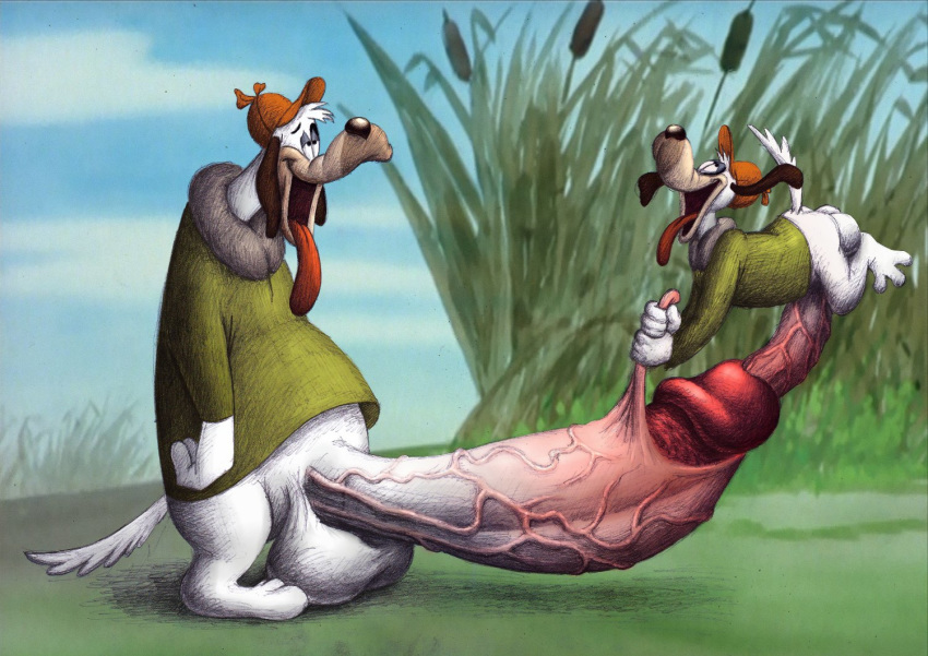 2020 2boys 3_toes 4_fingers anthro ass balls big_balls big_penis bottomless canid canine canis clothed clothing docking domestic_dog feet fingers foreskin foreskin_pull fur gay genitals grass hair hat headgear headwear huge_balls huge_cock hyper hyper_balls hyper_genitalia hyper_penis looking_pleasured looney_tunes male male/male male_only male_urethral_insertion mammal outside penetration penile penis sex smile tagme ten-kun tex_avery toes tongue tongue_out uncut urethral urethral_insertion urethral_penetration vein veiny_penis warner_brothers white_body white_fur white_hair white_tail yaoi