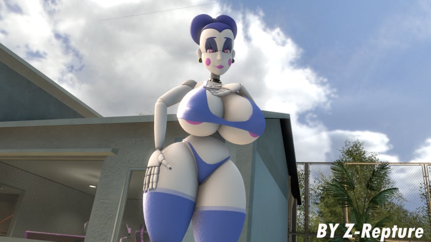 16:9 3d 3d_(artwork) 3d_model ballora ballora_(fnafsl) ballora_(spiderjunior10) big_breasts bikini breasts clothing female five_nights_at_freddy's five_nights_at_freddy's:_sister_location fnaf humanoid machine robot robot_humanoid scottgames sister_location solo source_filmmaker spiderjunior10 swimwear thick_thighs video_games widescreen z-repture