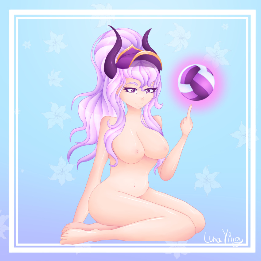 2020 big_breasts breasts league_of_legends lunaying nipples nude nude_female pool_party_series pool_party_syndra riot_games syndra