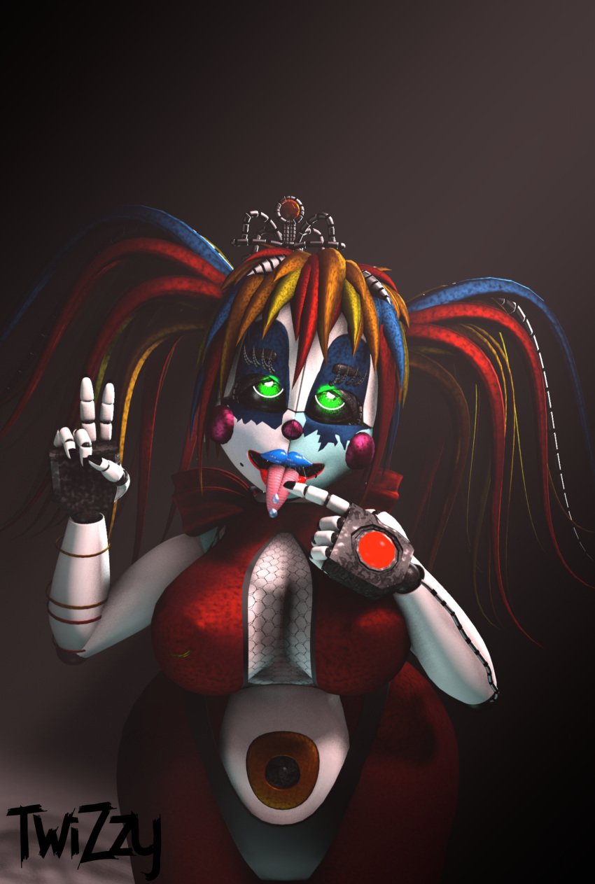 3d 3d_(artwork) baby_(fnafsl) big_breasts circus_baby circus_baby_(fnaf) five_nights_at_freddy's freddy_fazbear's_pizzeria_simulator rckke scrap_baby scrap_baby_(fnaf) scrap_baby_(rckke) solo solo_female tagme