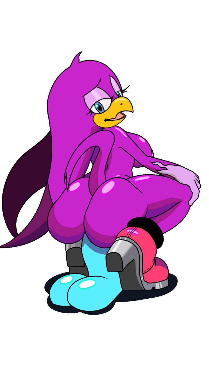 1girls 2020 accipitrid accipitriform animated anthro ass avian balls bed bird blue_dildo blue_penis blush bodily_fluids breasts clothing clothing_aside dildo dildo_sitting female female/female female_only flipaclip footwear furniture genitals gif hands_on_knees hands_on_legs hi_res high_heels hirundinid humanoid large_breasts legwear looking_back looking_pleasured masturbation nipples open_mouth open_smile oscine papriko paps_(papriko) passerine penetration penis pepamintop sega sex_toy side_boob smile solo sonic_(series) sonic_riders sonic_the_hedgehog_(series) swallow_(bird) thigh_highs thought_bubble underwear underwear_aside vaginal_masturbation vaginal_penetration wave_the_swallow