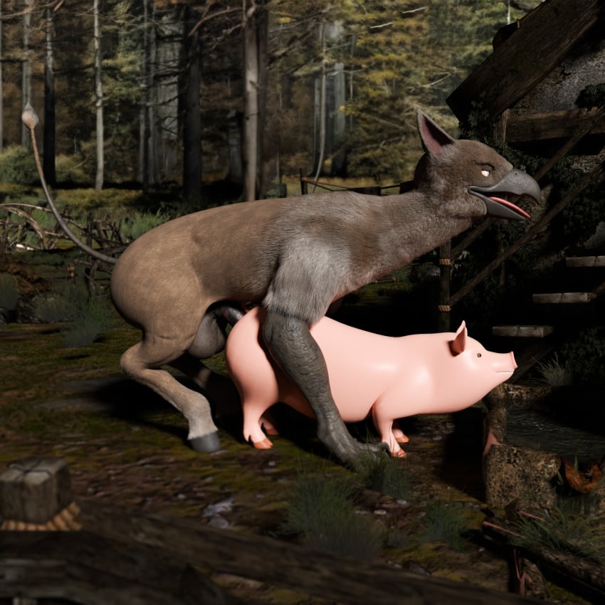 3d_(artwork) absurd_res ambiguous_penetration animal_genitalia animal_penis anus ass avian balls big_butt brown_body chadotexas digital_media_(artwork) domestic_pig duo equine_genitalia equine_penis european_mythology farm female feral feral_on_feral feral_penetrated feral_penetrating feral_penetrating_feral fucked_silly fur genitals greek_mythology happy happy_sex hi_res hippogriff huge_butt huge_filesize interspecies male male/female male_penetrating mammal mythological_avian mythology open_mouth penetration penis pink_body public_domain sex suid suina sus_(pig)