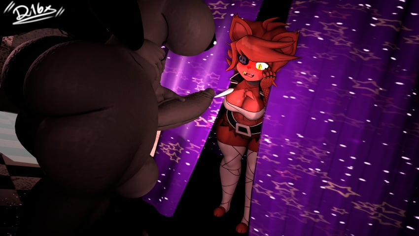 3d_(artwork) ace_rattman anthro ass big_breasts big_butt big_penis breasts clothed clothing cryptiacurves default16x digital_media_(artwork) female fexa fexa_(cally3d) five_nights_at_freddy's foxy_(cally3d) foxy_(fnaf) fredina's_nightclub genitals group hand_on_hip herm hi_res huge_butt humanoid intersex intersex/female karelia_(acerattman) machine nervous nude penis robot robot_humanoid scared scottgames smiler_(the_backrooms) source_filmmaker the_backrooms thick_thighs